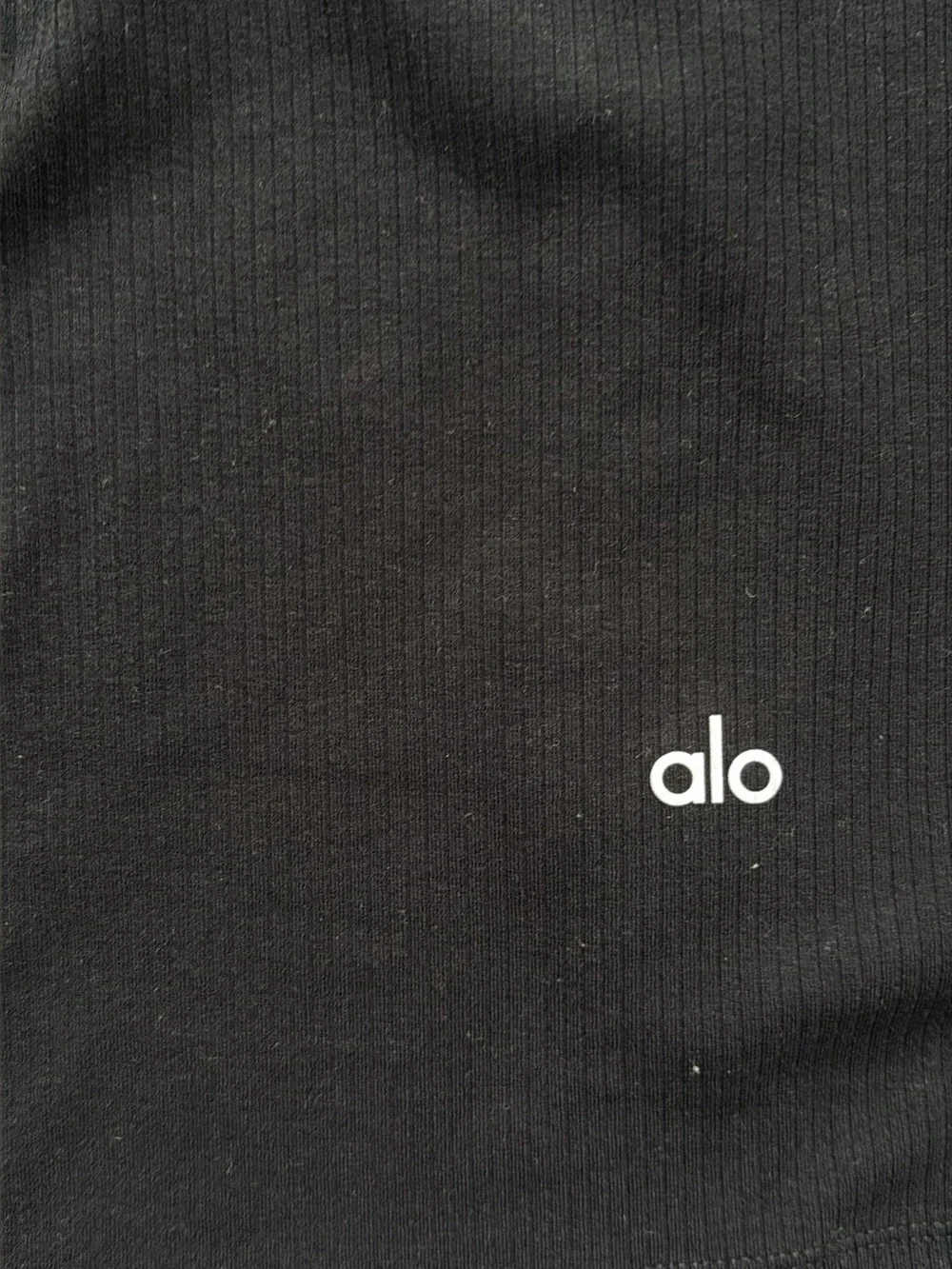 ALO Yoga Ribbed Stardust Long Sleeve - Black